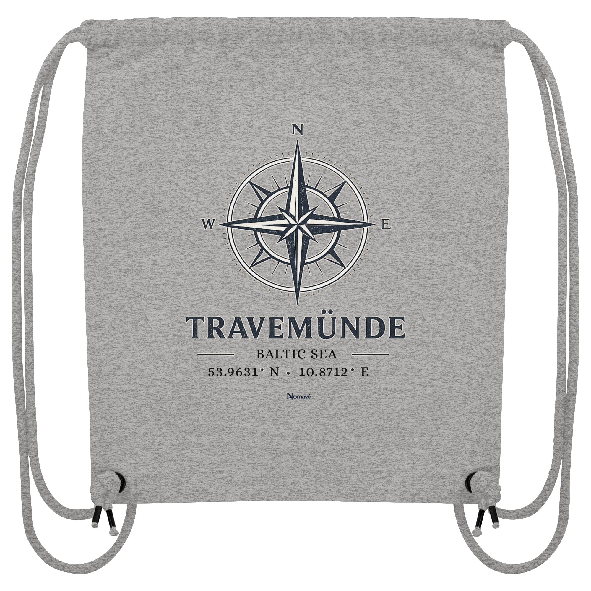 Travemünde Windrose – Baltic Sea Bio Turnbeutel (Gym Bag)