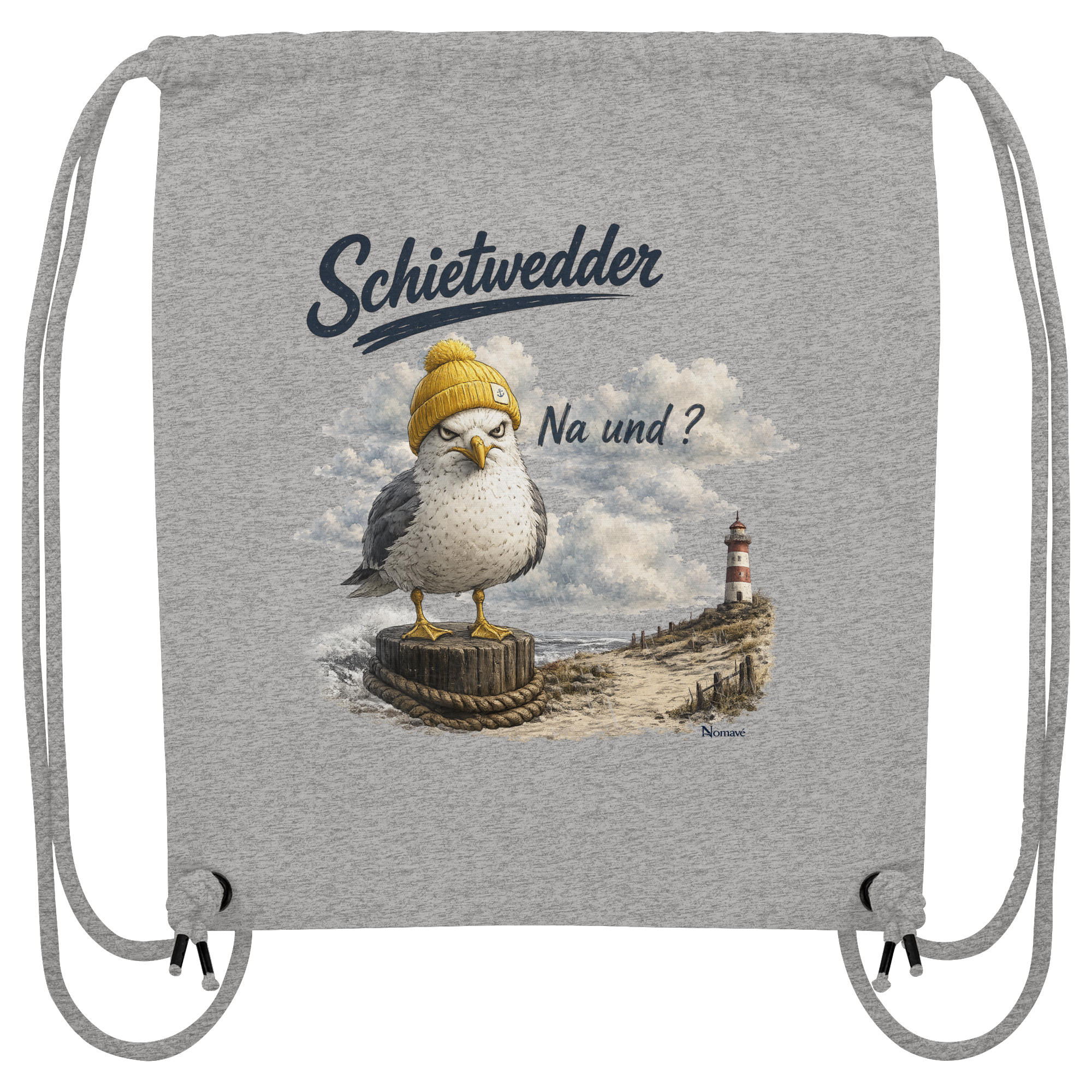 Alpha Möwe – Schietwedder? Na und! - Organic Gym-Bag