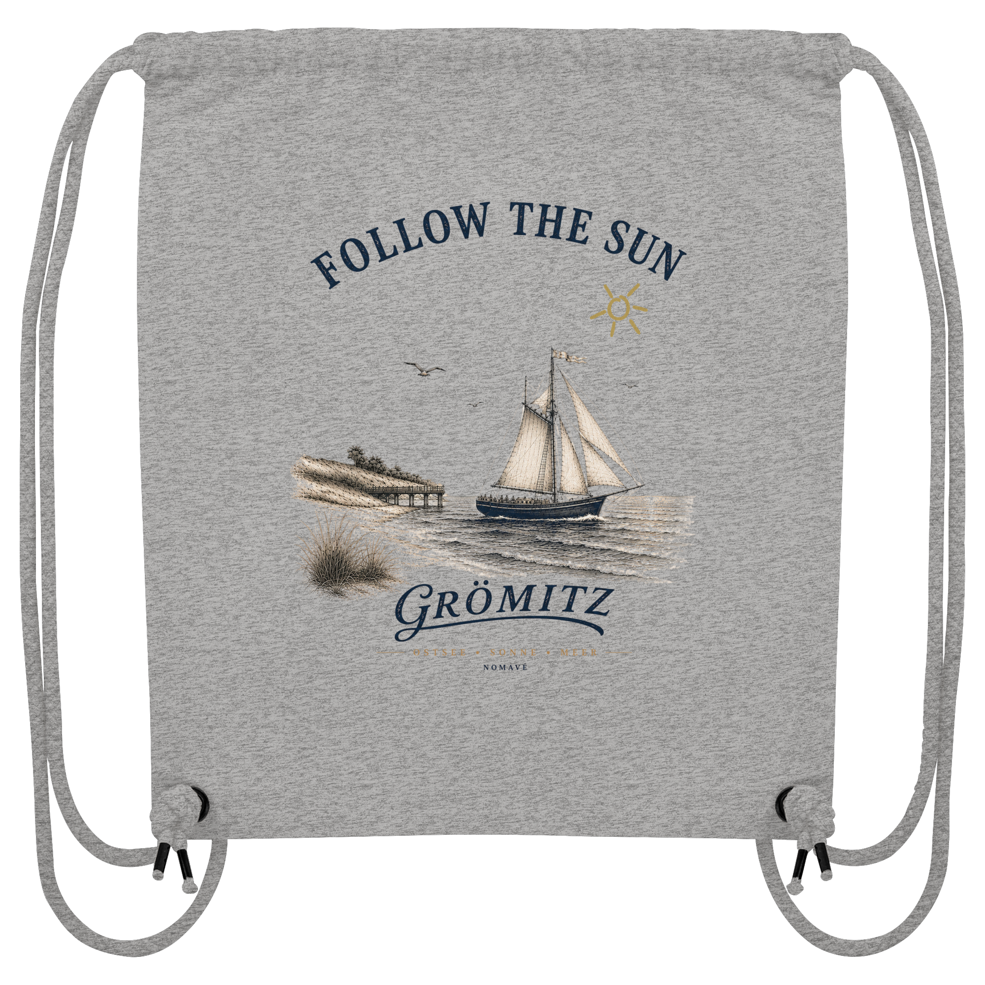 Grömitz - Follow the Sun - Organic Gym-Bag