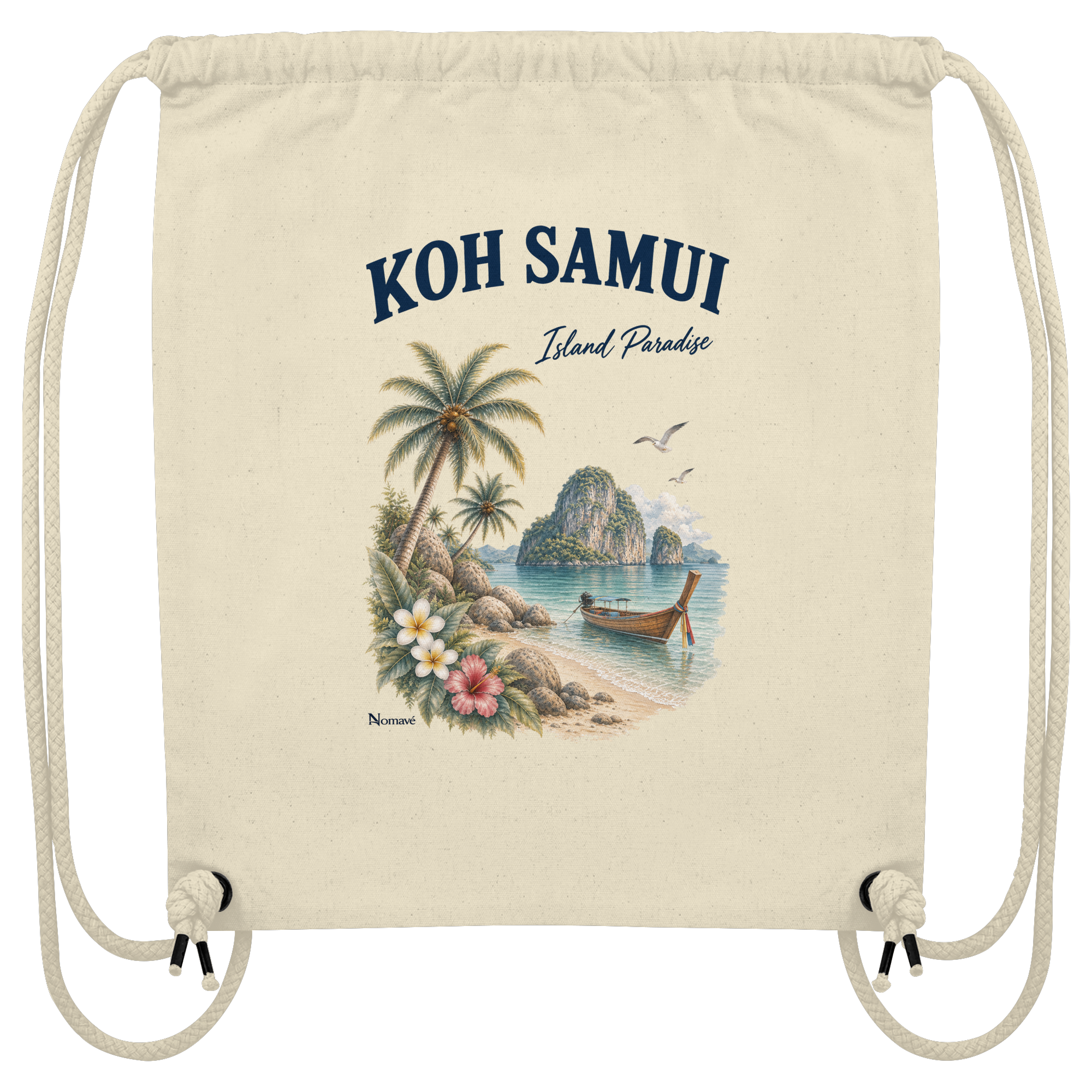 Koh Samui Thailand – Island Paradise – Tropical Vintage - Organic Gym-Bag