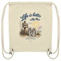 Life is better in Flip Flops – Bio Turnbeutel (Gym Bag)