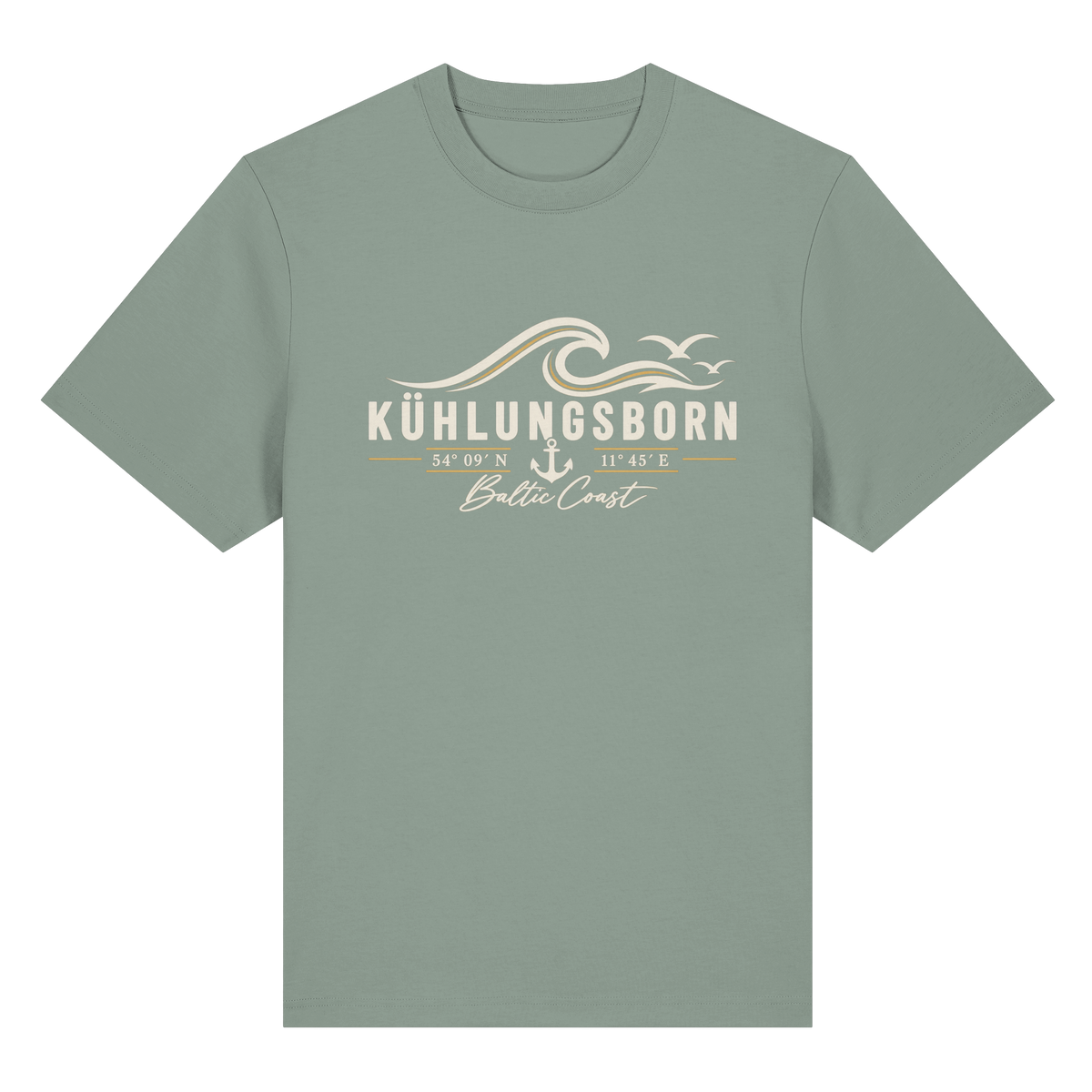 Kühlungsborn – Baltic Coast - Dark Edition - Heavy Shirt 100% Bio Baumwolle