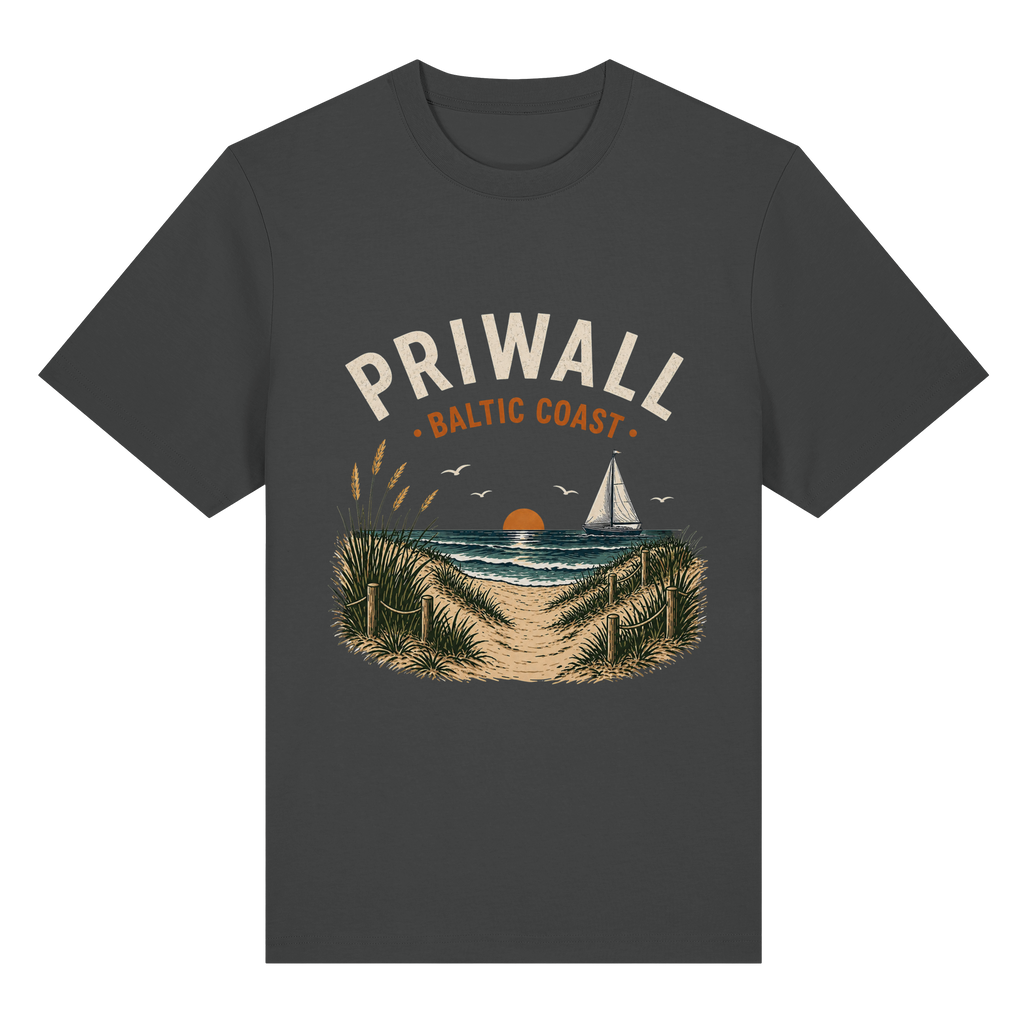 Priwall – Baltic Coast – Dark Edition – Bio-Heavy T-Shirt