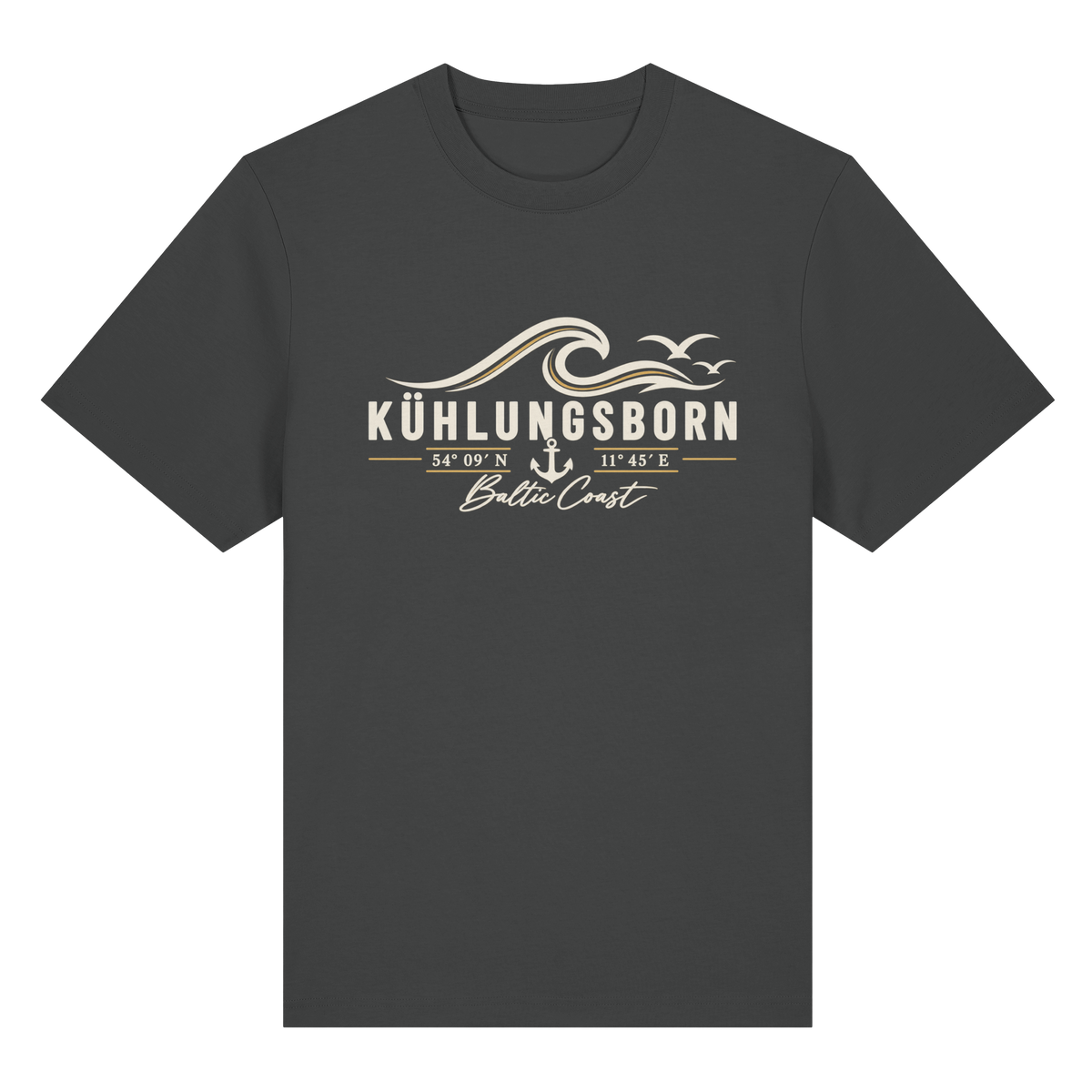 Kühlungsborn – Baltic Coast - Dark Edition - Heavy Shirt 100% Bio Baumwolle