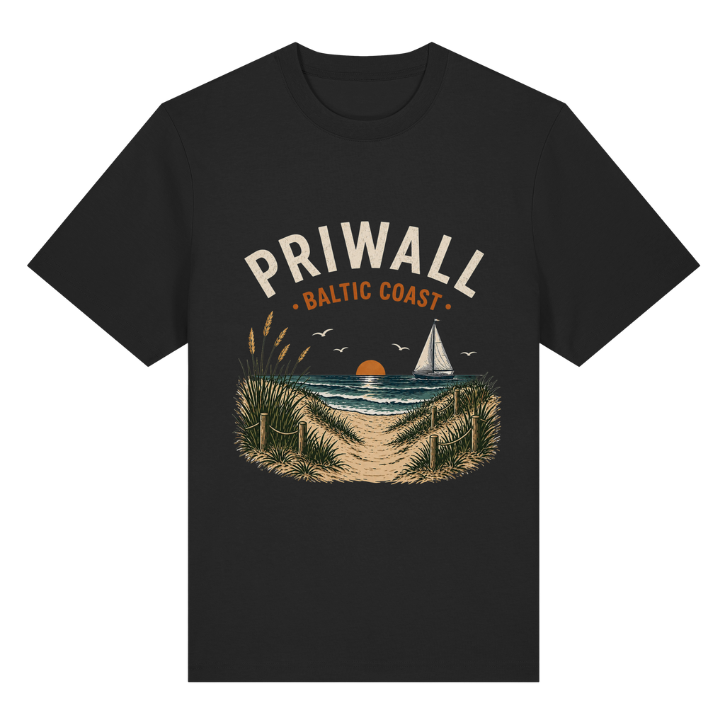 Priwall – Baltic Coast – Dark Edition – Bio-Heavy T-Shirt