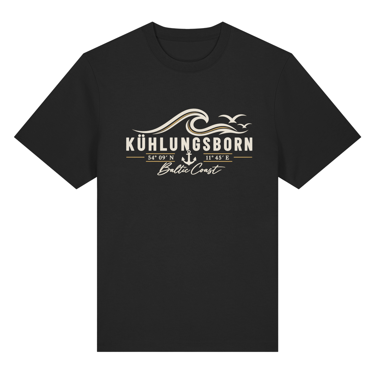 Kühlungsborn – Baltic Coast - Dark Edition - Heavy Shirt 100% Bio Baumwolle