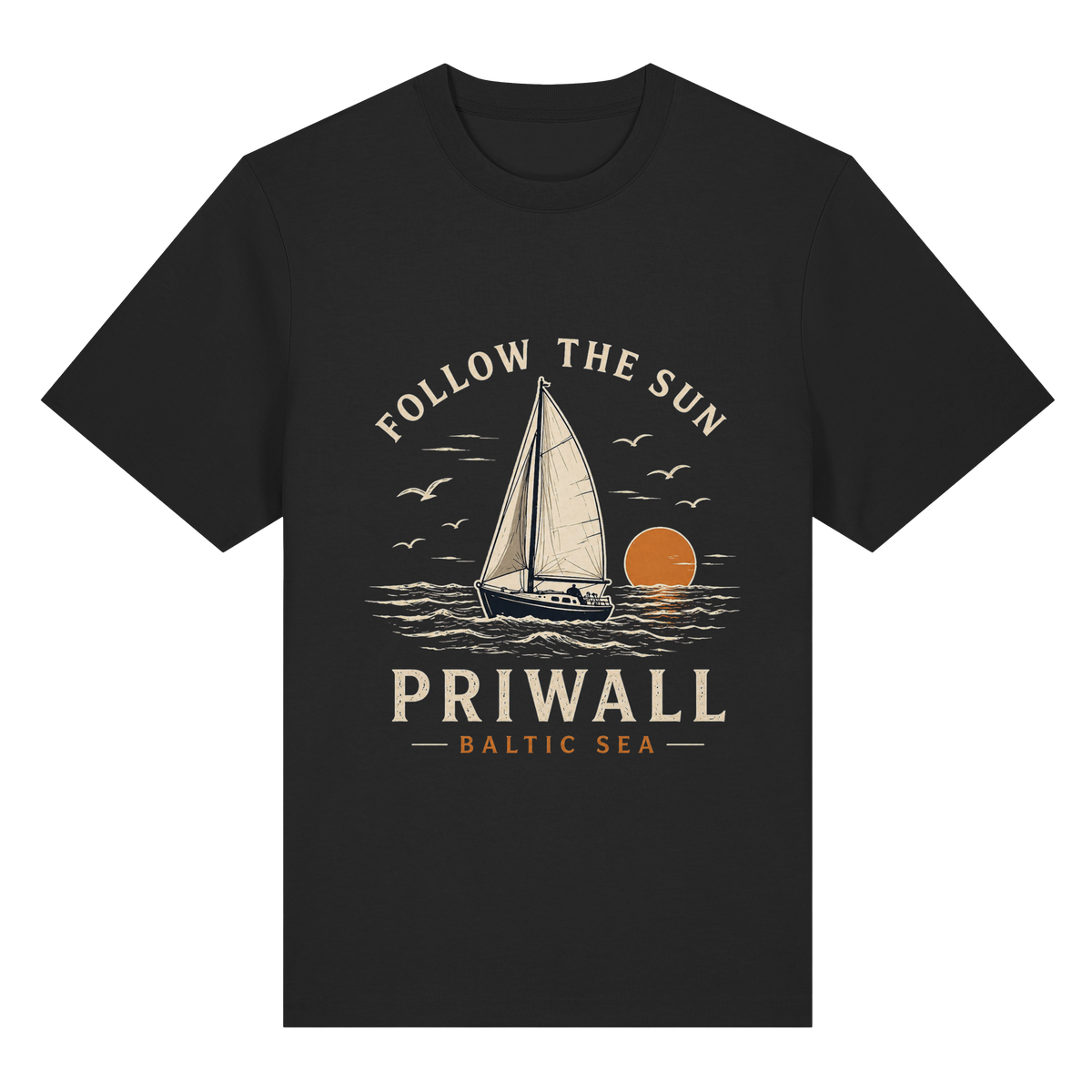 Priwall – Follow the Sun – Dark Edition – Bio-Heavy T-Shirt