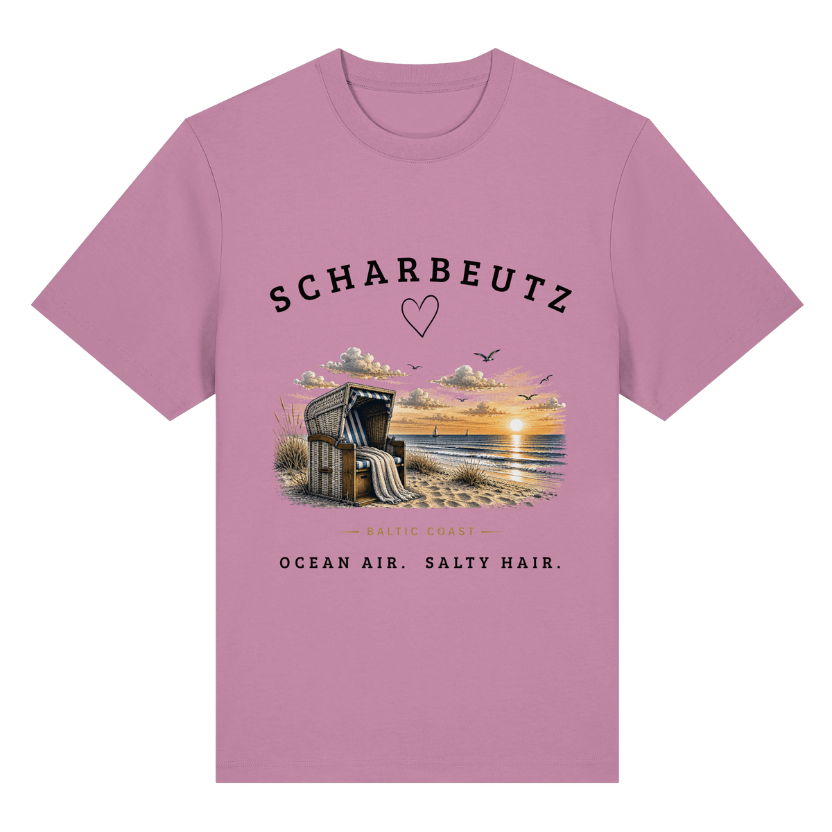 Scharbeutz - Strandkorb am Meer - Bio-Heavy Shirt