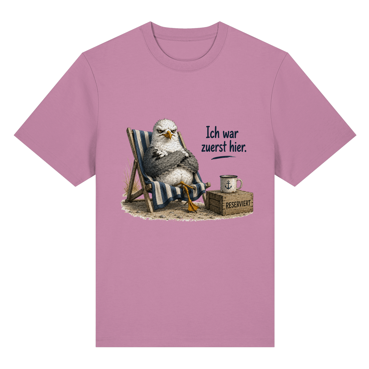 Ich war zuerst hier – Möwe mit Meinung - Bio-Heavy Shirt