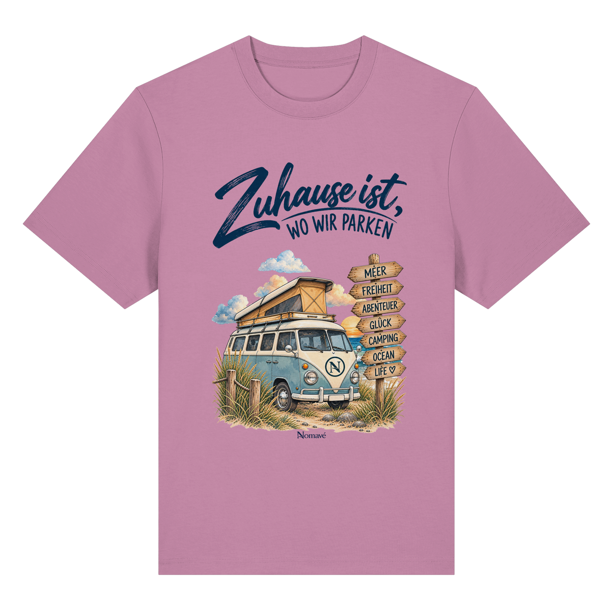 Zuhause ist, wo wir parken – Vanlife & Camping - Bio-Heavy Shirt