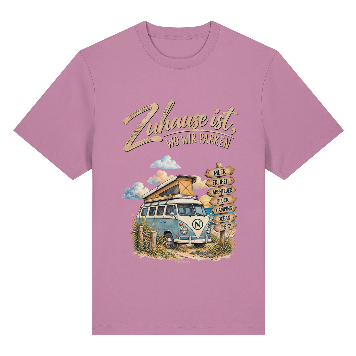 Zuhause ist, wo wir parken – Vanlife & Camping - Bio-Heavy Shirt