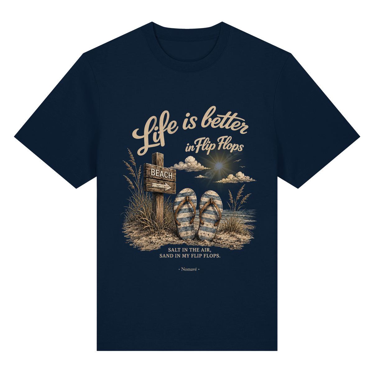 Life-is-better-in-Flip-Flops-Dark-Edition - Bio-Heavy Shirt