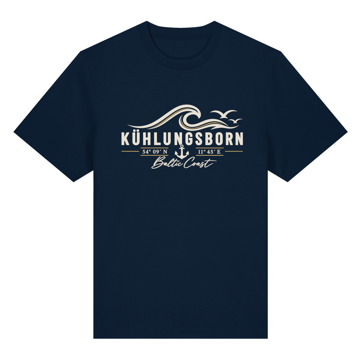 Kühlungsborn – Baltic Coast - Dark Edition - Heavy Shirt 100% Bio Baumwolle