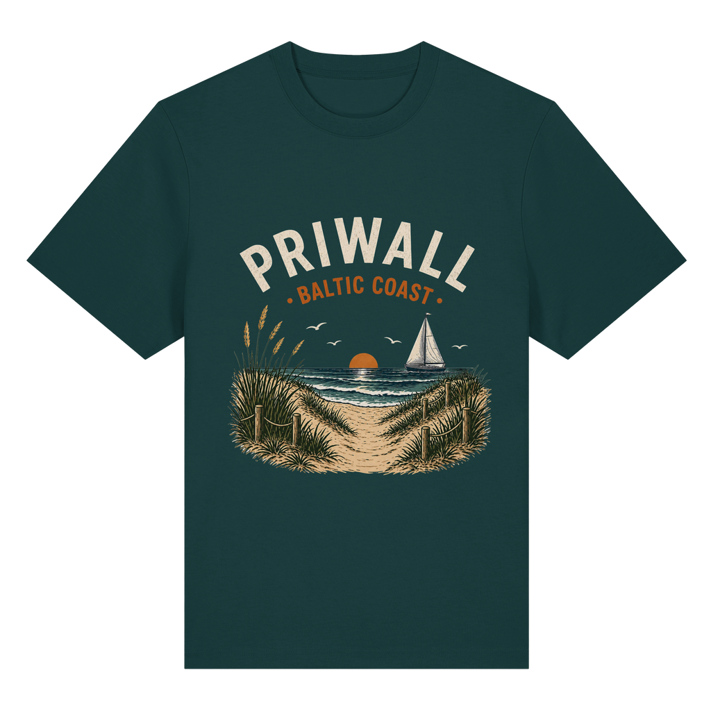 Priwall – Baltic Coast – Dark Edition – Bio-Heavy T-Shirt