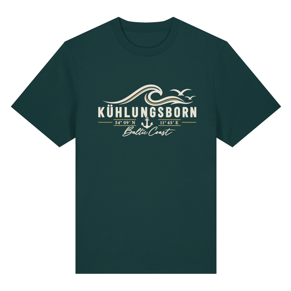 Kühlungsborn – Baltic Coast - Dark Edition - Heavy Shirt 100% Bio Baumwolle