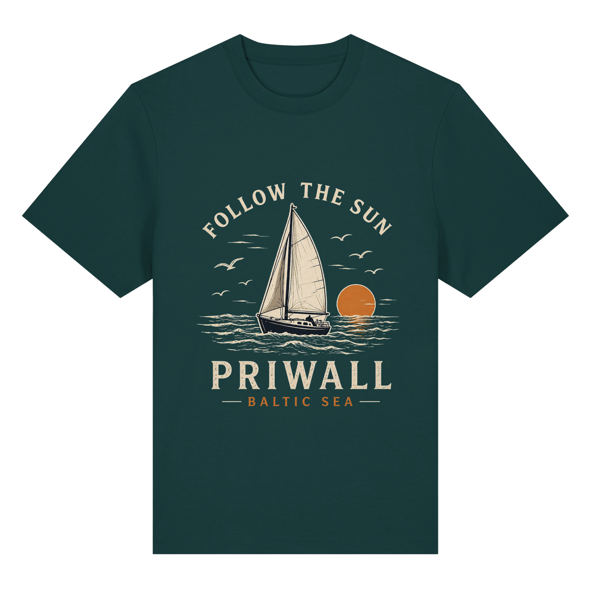 Priwall – Follow the Sun – Dark Edition – Bio-Heavy T-Shirt