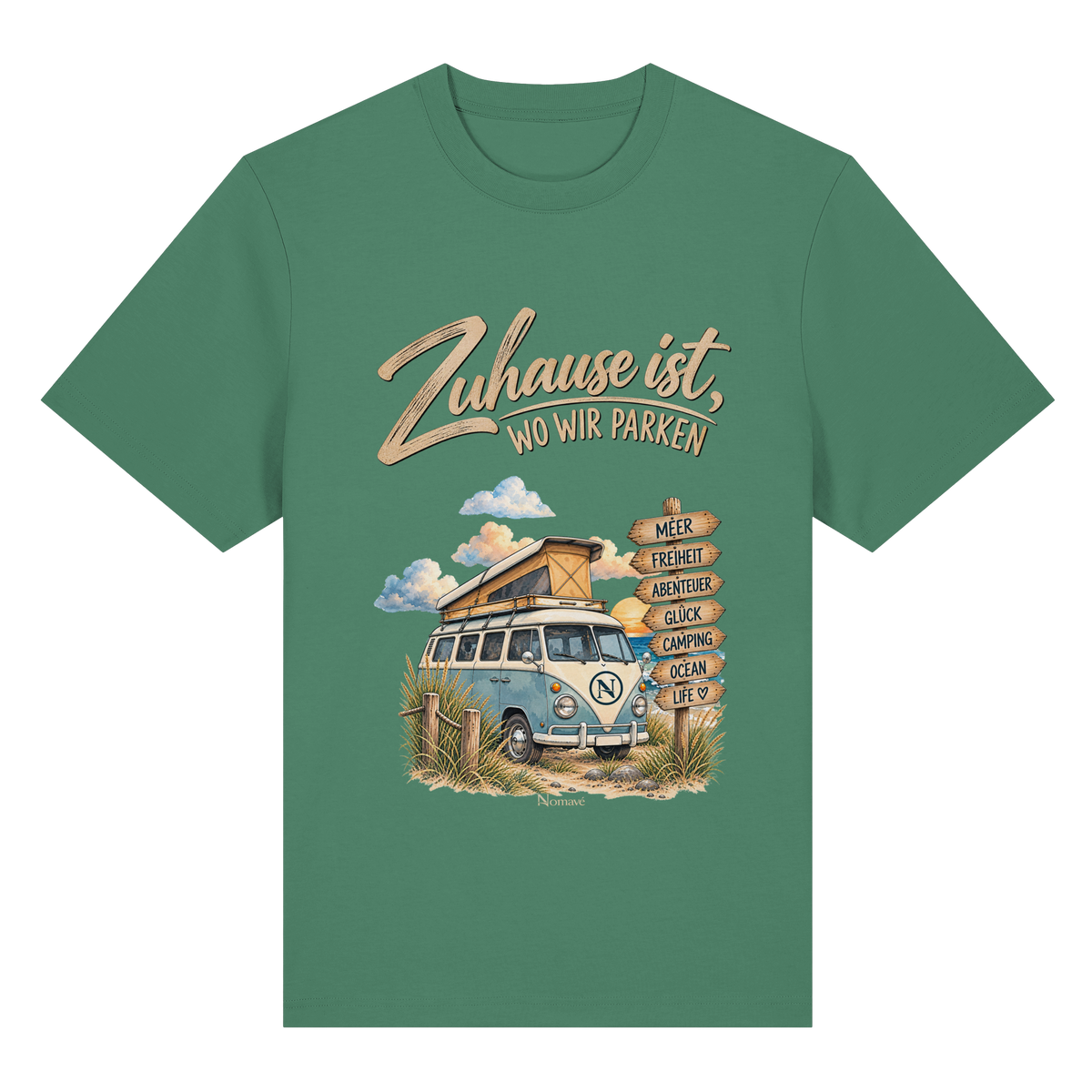 Zuhause ist, wo wir parken – Vanlife & Camping - Bio-Heavy Shirt