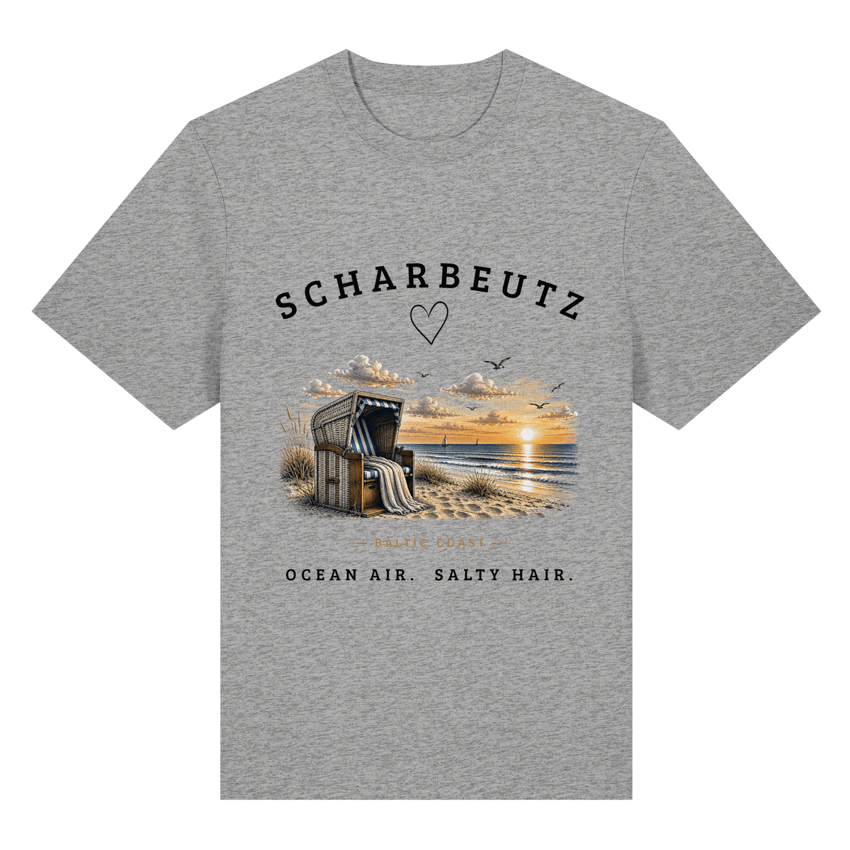 Scharbeutz - Strandkorb am Meer - Bio-Heavy Shirt