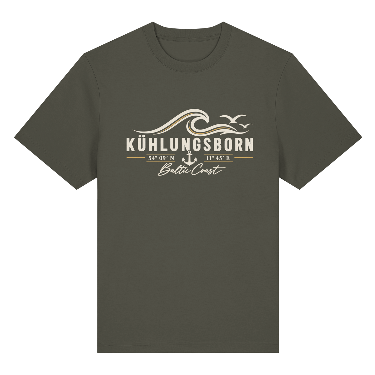 Kühlungsborn – Baltic Coast - Dark Edition - Heavy Shirt 100% Bio Baumwolle