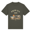 Bio-Heavy Shirt in Khaki mit korrigiertem Priwall-Crew-Motiv der Dark Edition – Vorderansicht