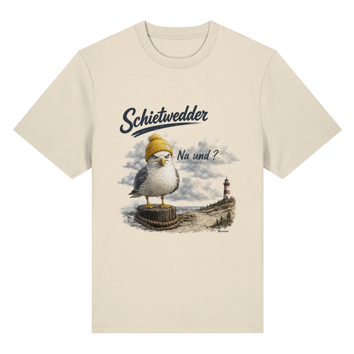 Alpha Möwe – Schietwedder? Na und! - Bio-Heavy Shirt