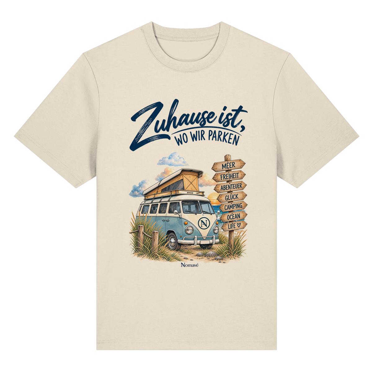 Zuhause ist, wo wir parken – Vanlife & Camping - Bio-Heavy Shirt
