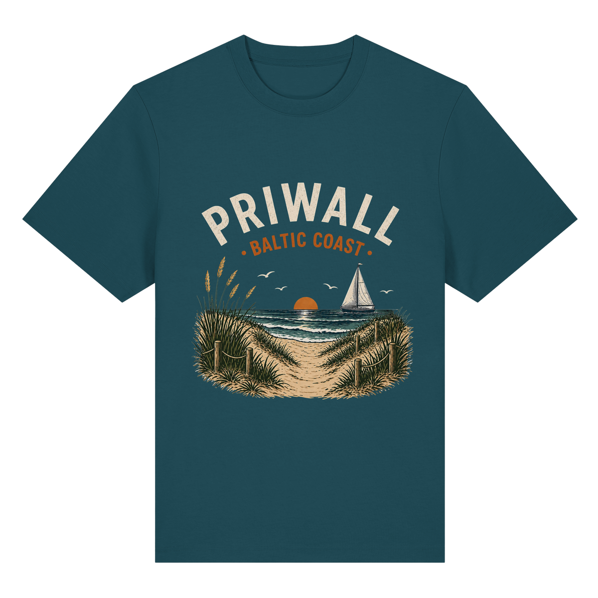Priwall – Baltic Coast – Dark Edition – Bio-Heavy T-Shirt