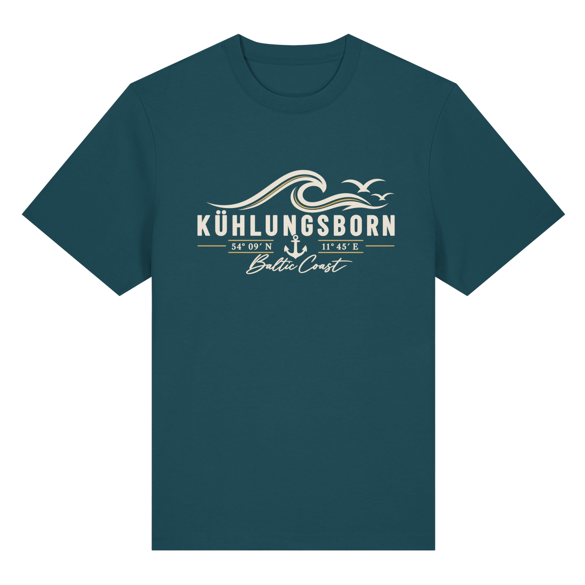 Kühlungsborn – Baltic Coast - Dark Edition - Heavy Shirt 100% Bio Baumwolle