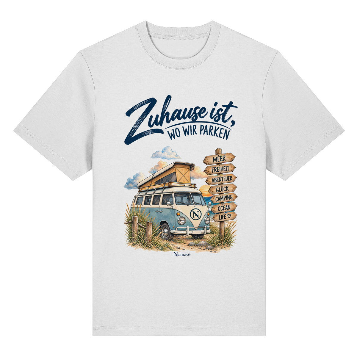 Zuhause ist, wo wir parken – Vanlife & Camping - Bio-Heavy Shirt