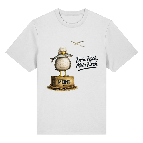 Alpha - Möwe mit Meinung – Dein Fisch. Mein Fisch. - Bio-Heavy Shirt