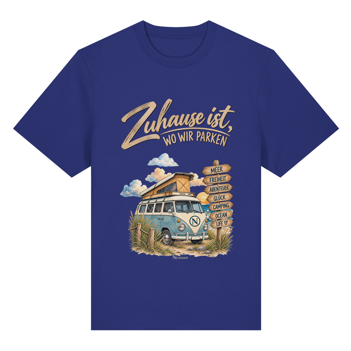 Zuhause ist, wo wir parken – Vanlife & Camping - Bio-Heavy Shirt