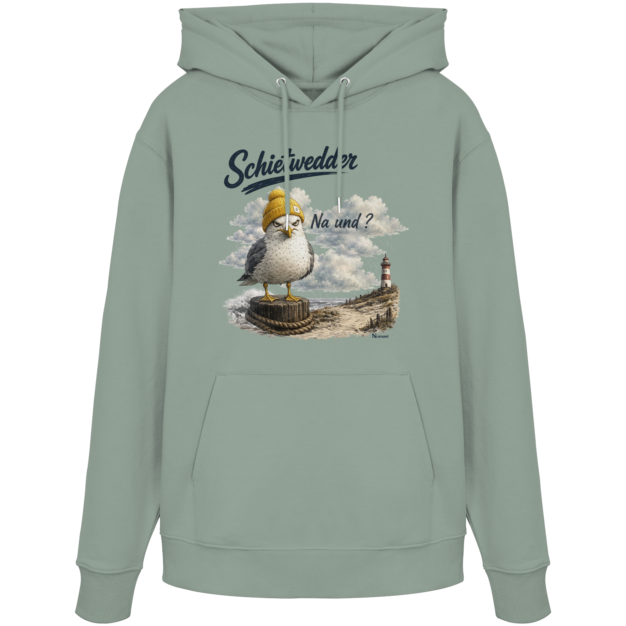 Alpha Möwe – Schietwedder? Na und! - Organic Hoodie