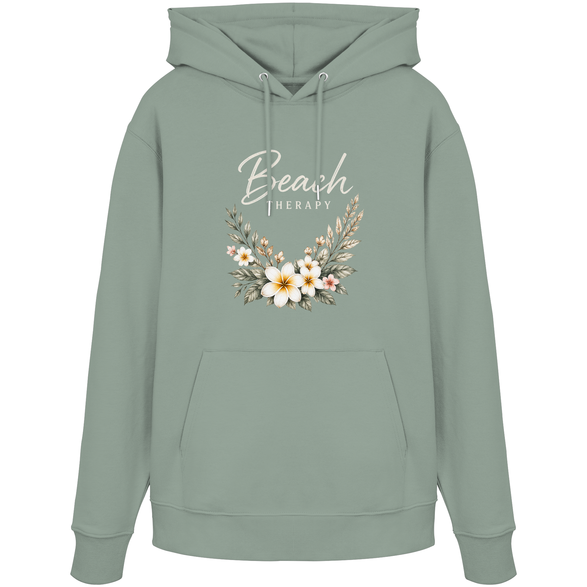 Beach Therapy – Floral Collection | Helle Schrift  - Organic Hoodie
