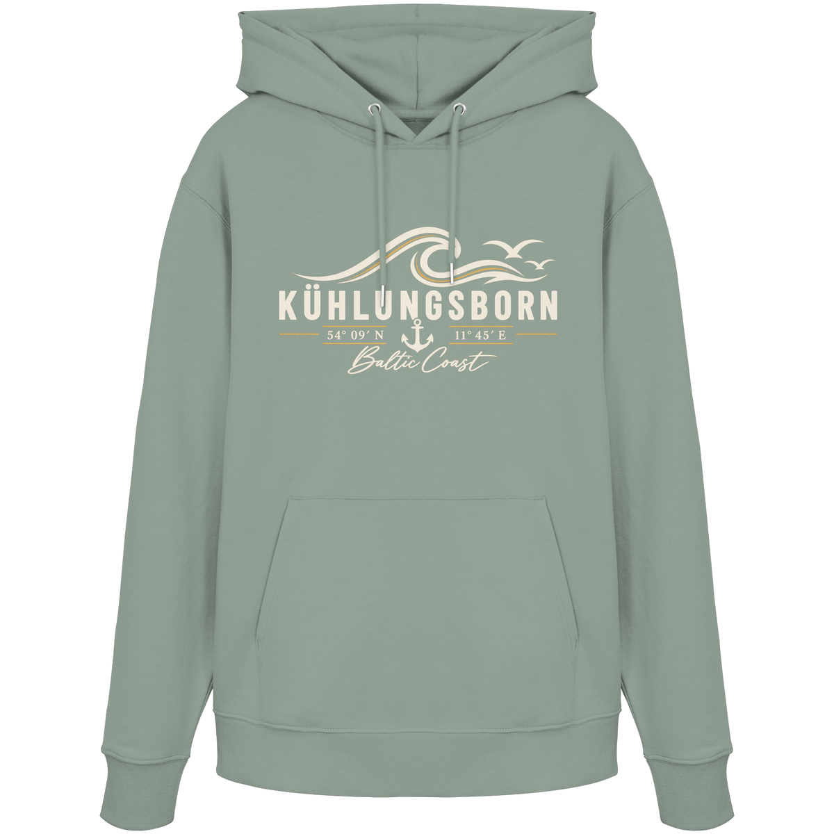 Kühlungsborn – Baltic Coast - Dark Edition - Hoodie 100% Bio Baumwolle
