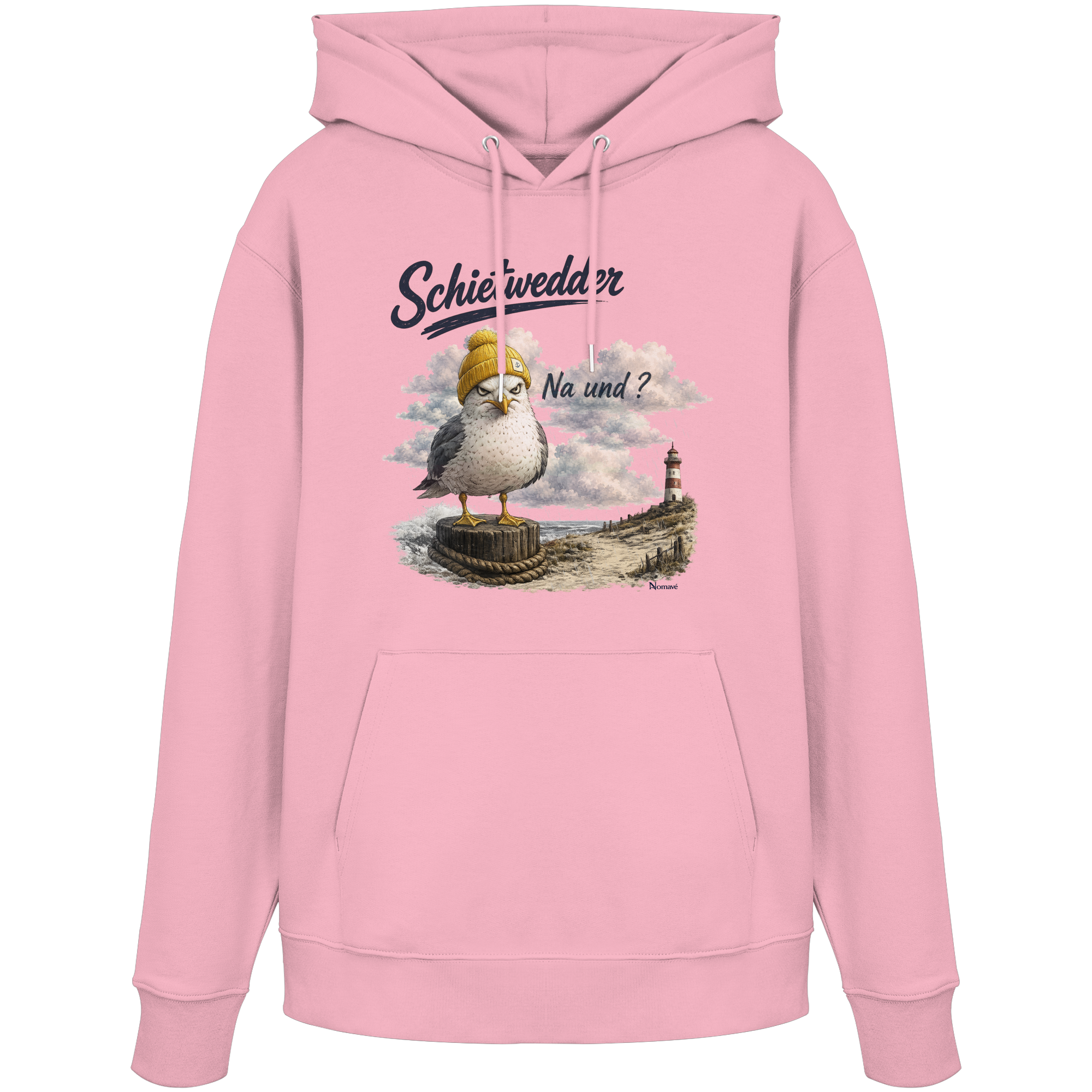 Alpha Möwe – Schietwedder? Na und! - Organic Hoodie