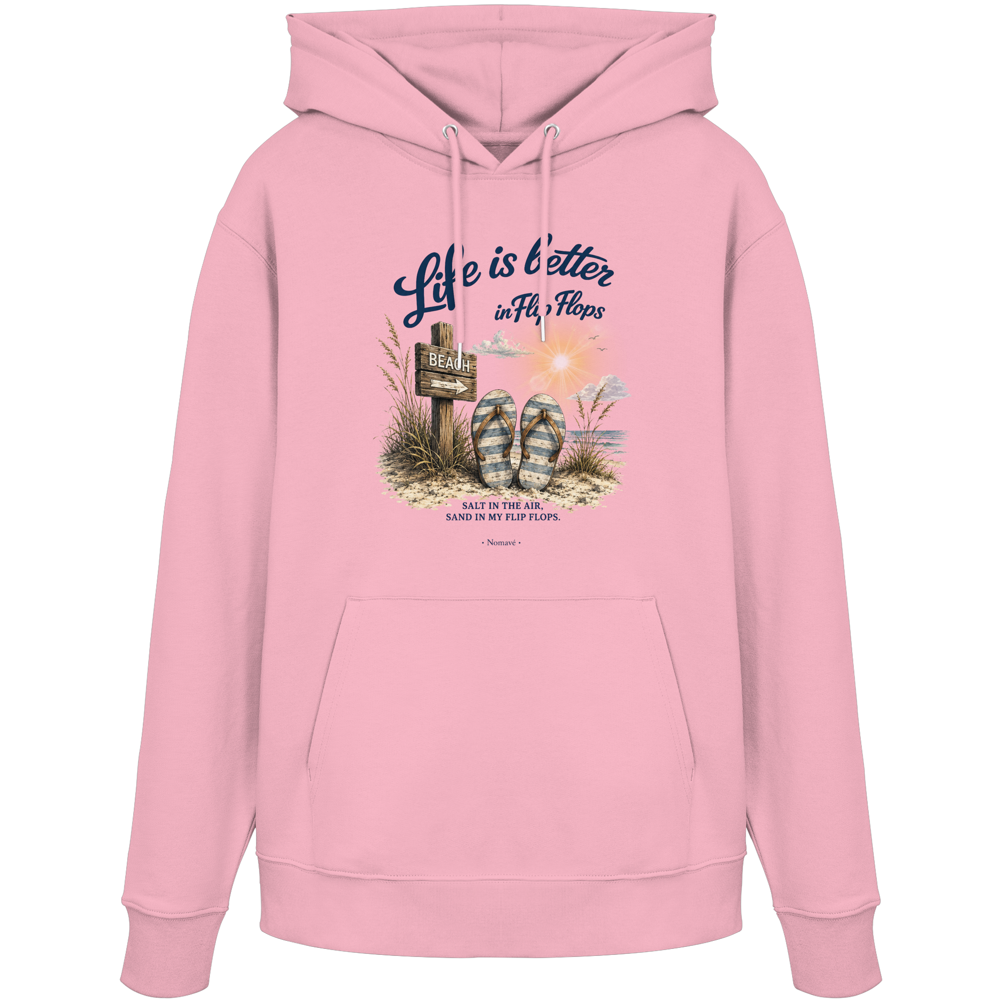Life is better in Flip Flops – Bio-Kapuzenpullover