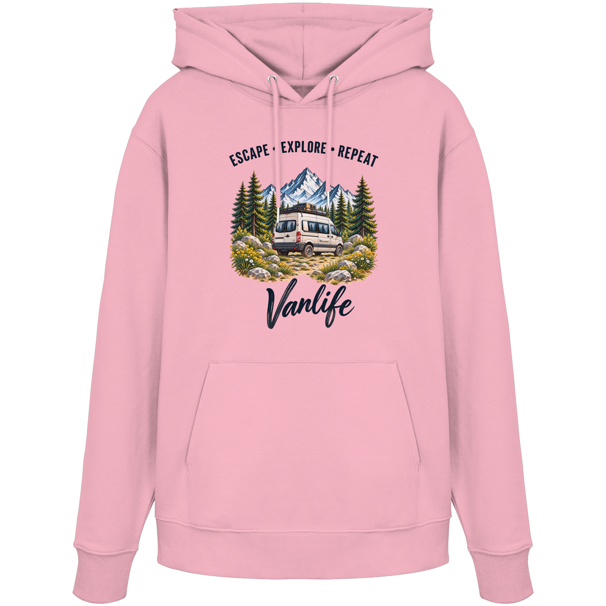 Escape • Explore • Repeat – Vanlife - Bio Hoodie Kapuzenpullover