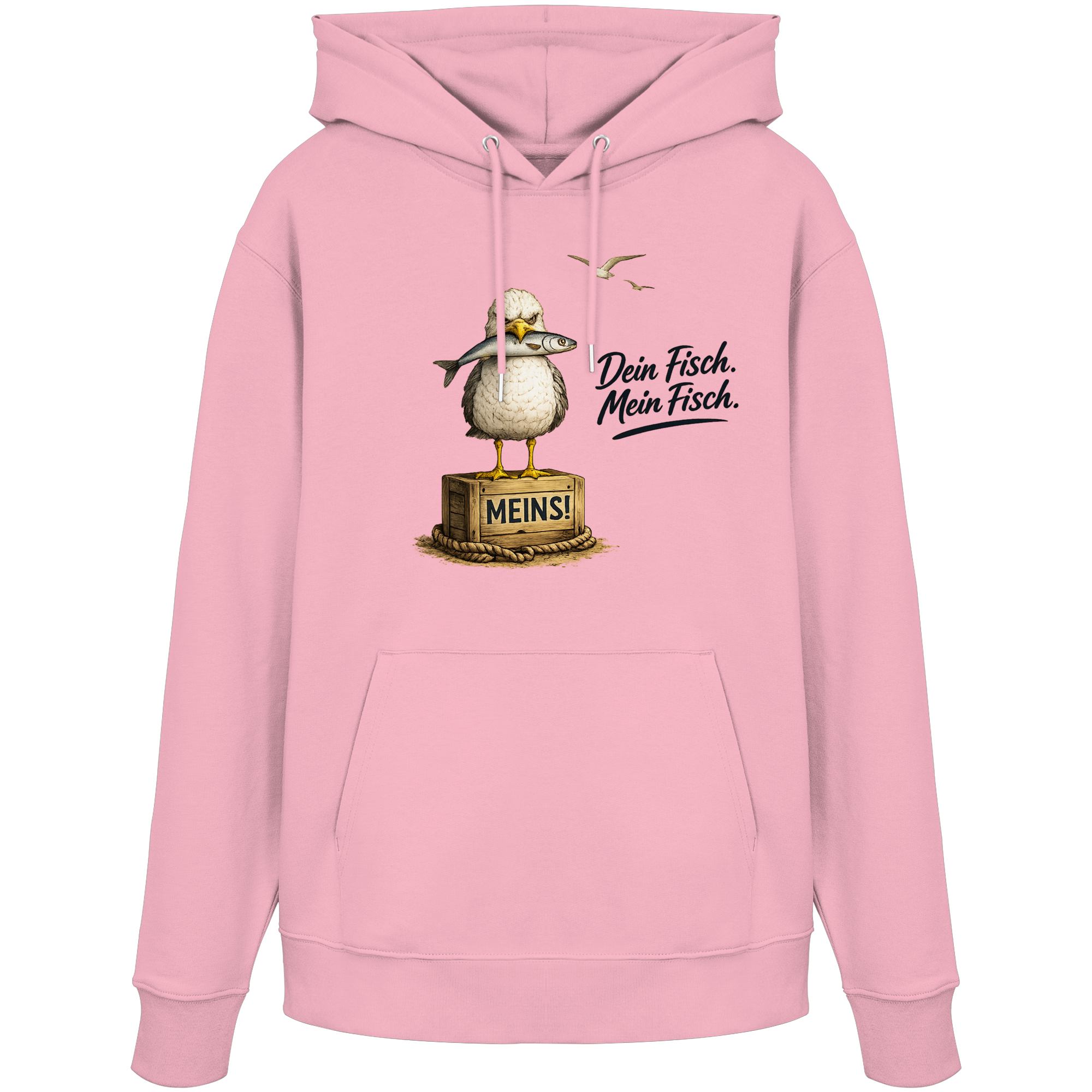 Alpha - Möwe mit Meinung – Dein Fisch. Mein Fisch. | - Organic Hoodie