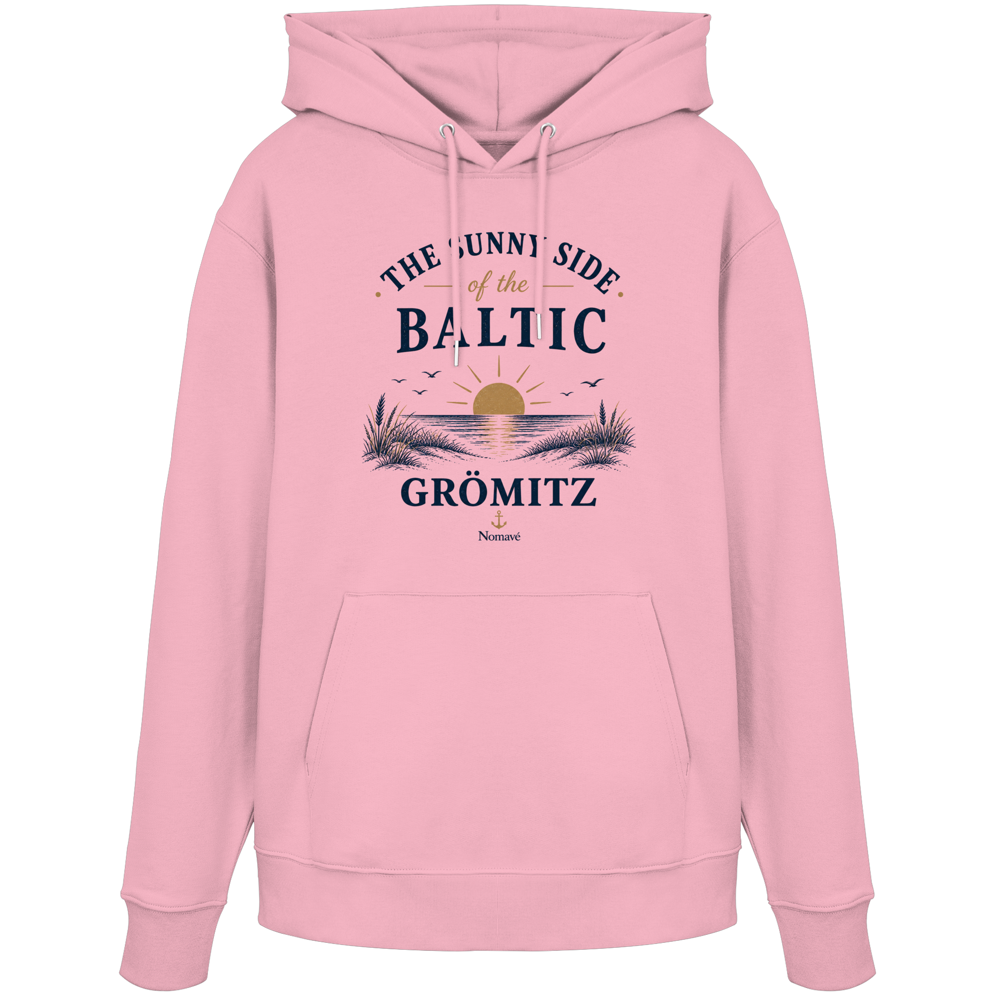 Grömitz - The Sunny Side - Sonnenseite Ostsee Bio Hoodie