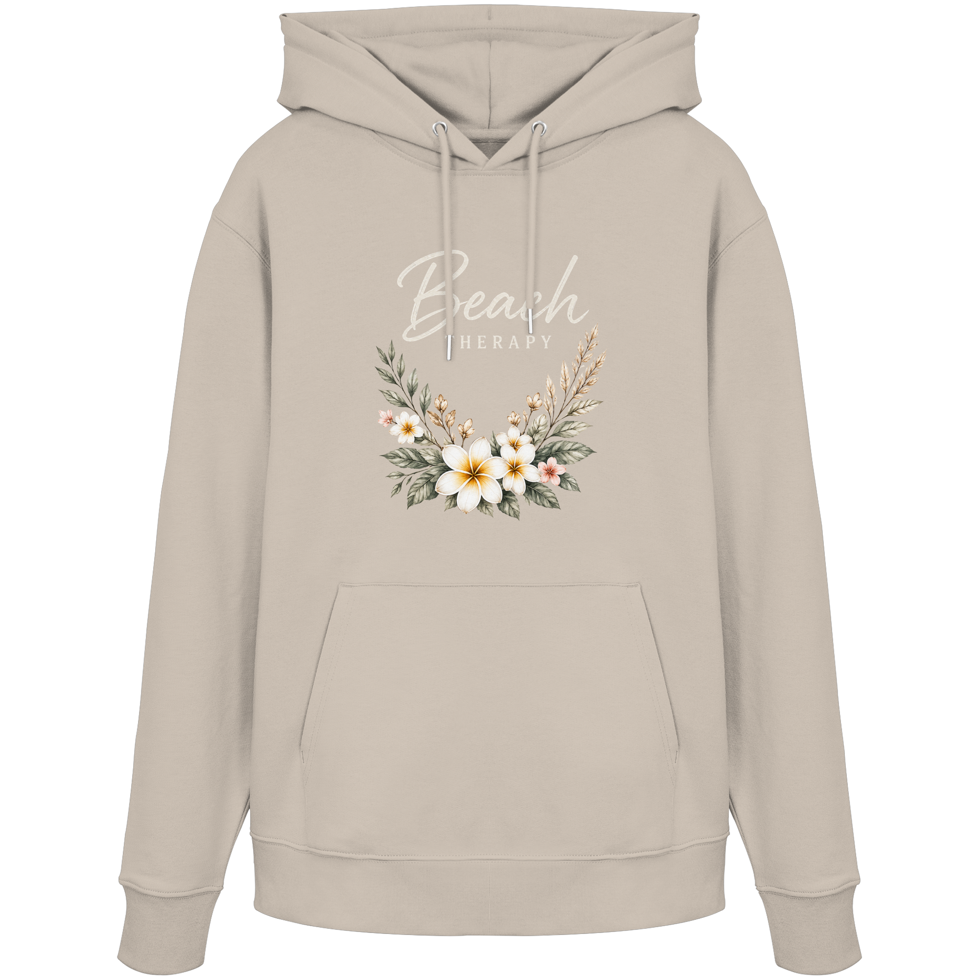 Beach Therapy – Floral Collection | Helle Schrift  - Organic Hoodie