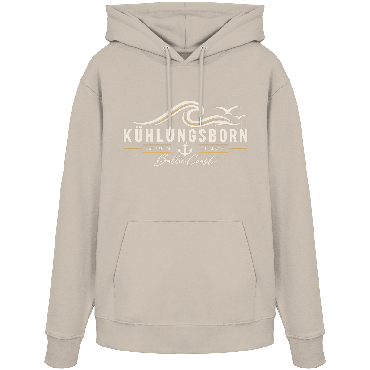 Kühlungsborn – Baltic Coast - Dark Edition - Hoodie 100% Bio Baumwolle
