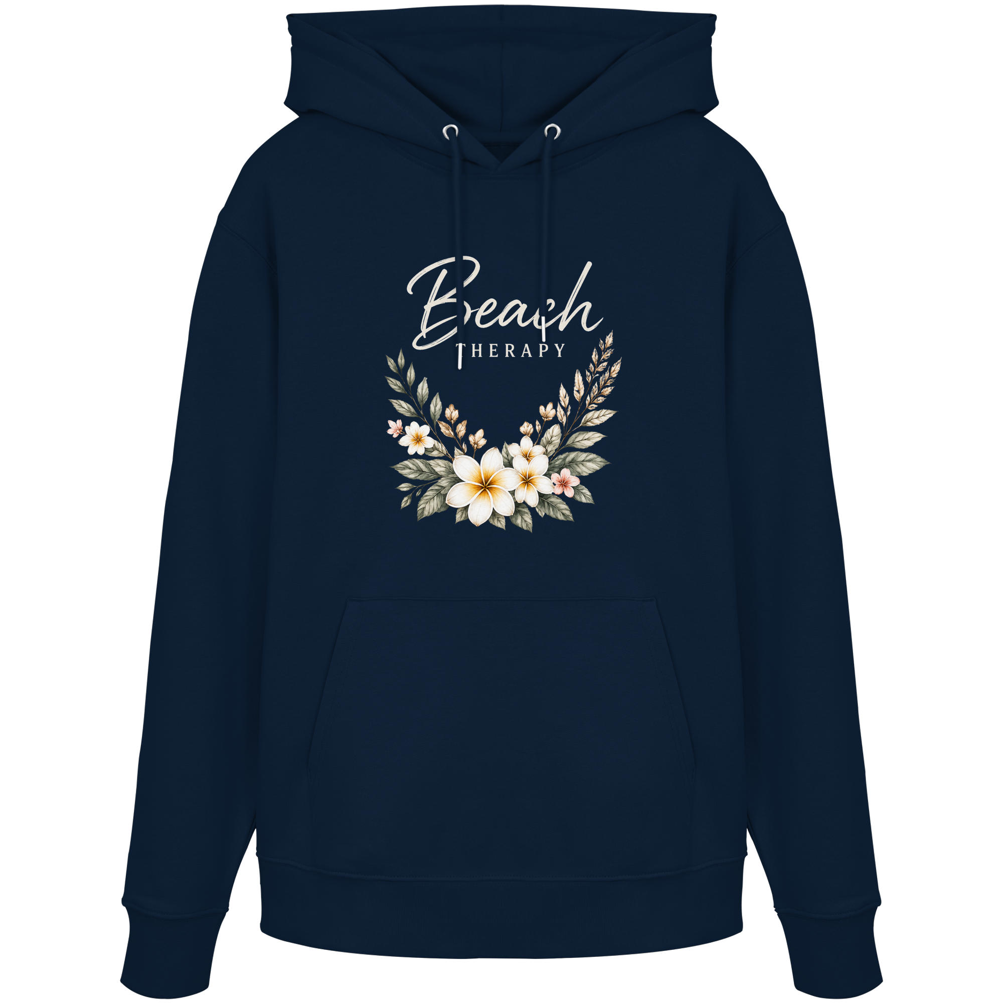 Beach Therapy – Floral Collection | Helle Schrift  - Organic Hoodie