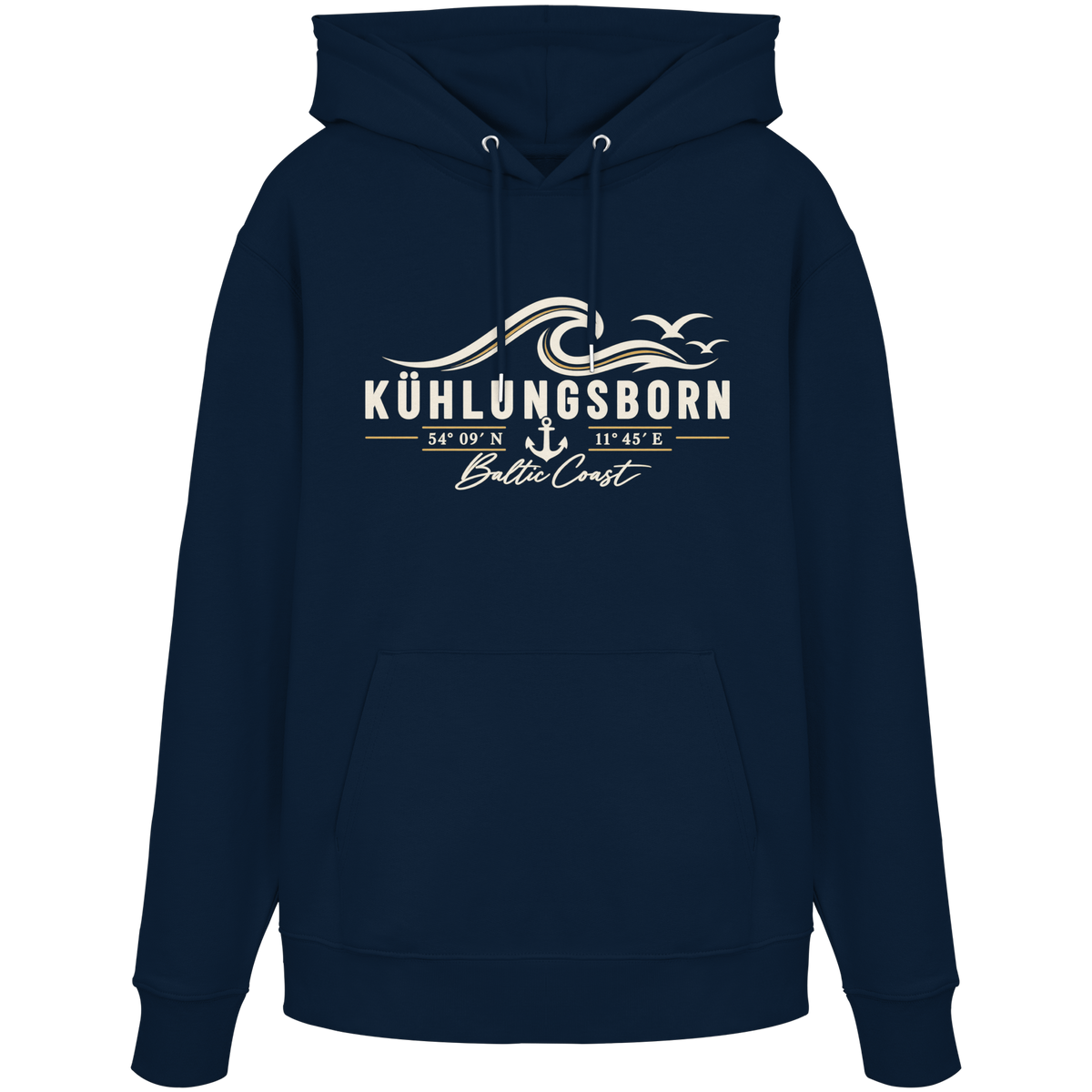 Kühlungsborn – Baltic Coast - Dark Edition - Hoodie 100% Bio Baumwolle