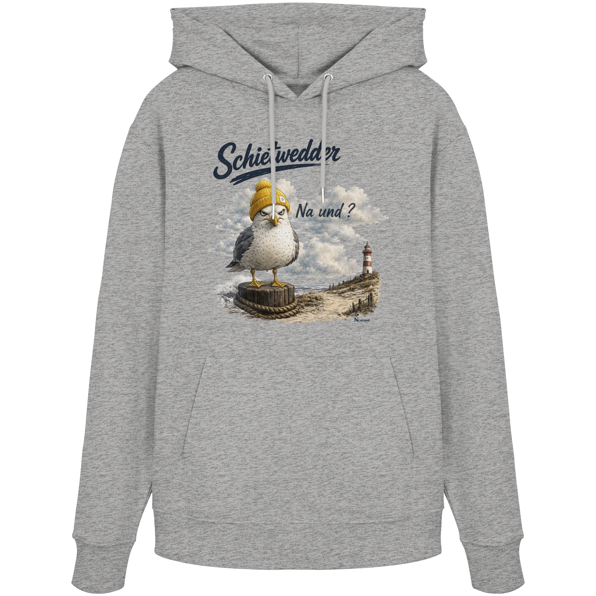 Alpha Möwe – Schietwedder? Na und! - Organic Hoodie