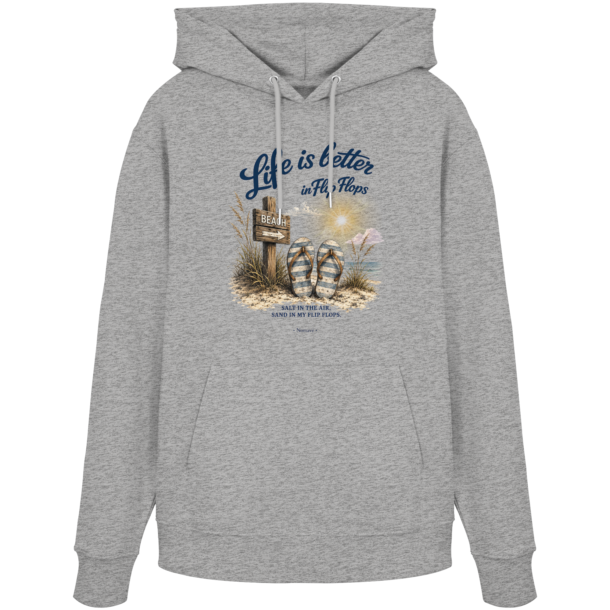 Life is better in Flip Flops – Bio-Kapuzenpullover