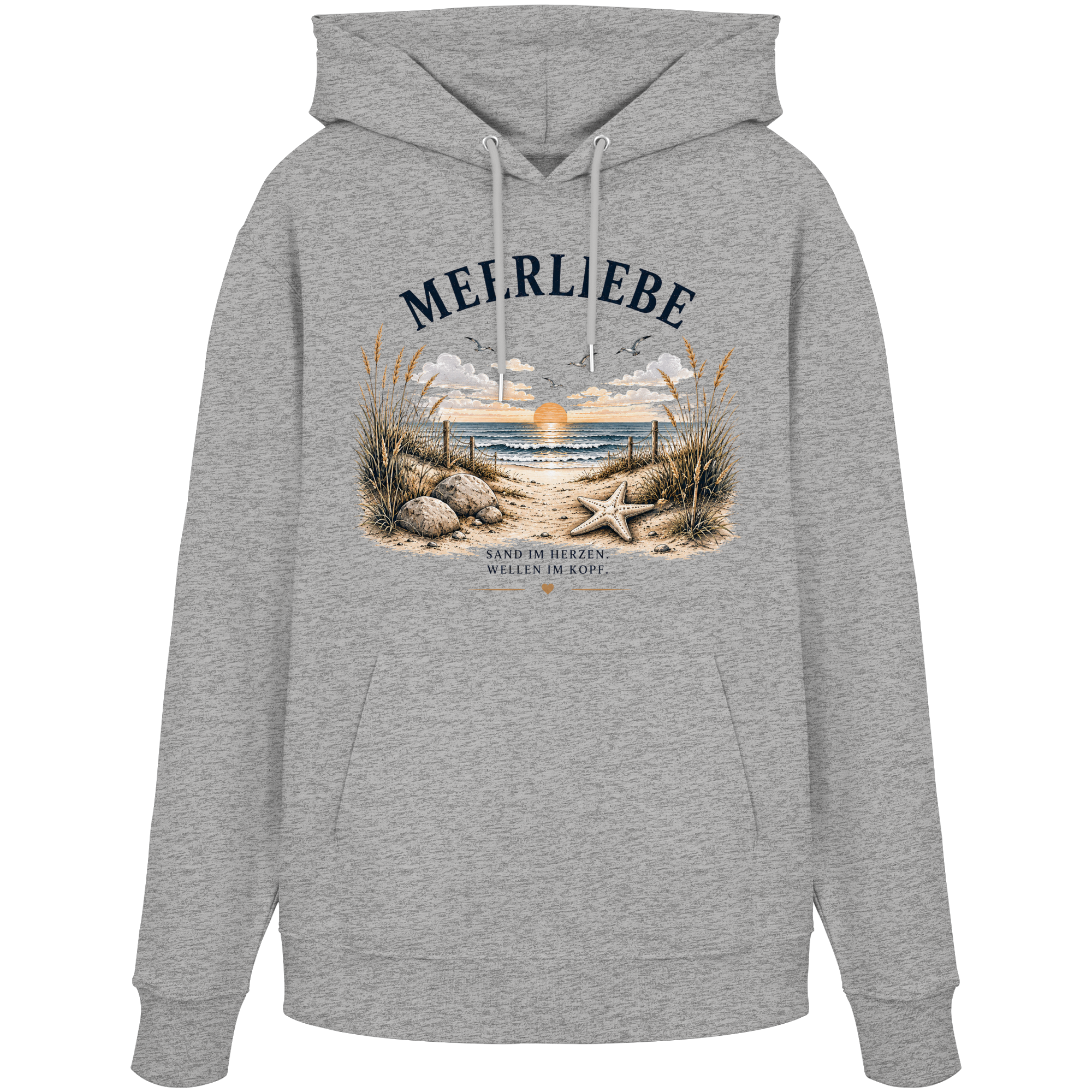 Meerliebe Hoodie – Küstengefühl Sea & Soul – Bio Hoodie Unisex
