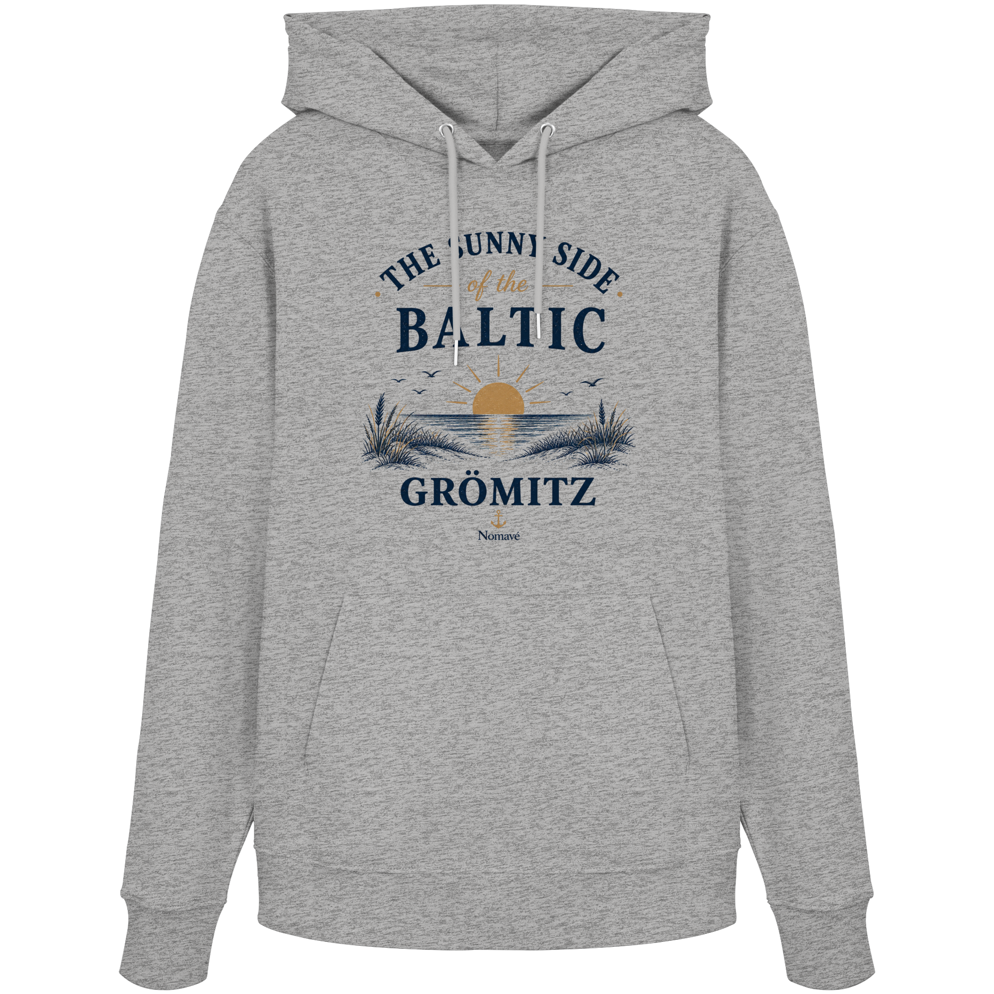 Grömitz - The Sunny Side - Sonnenseite Ostsee Bio Hoodie