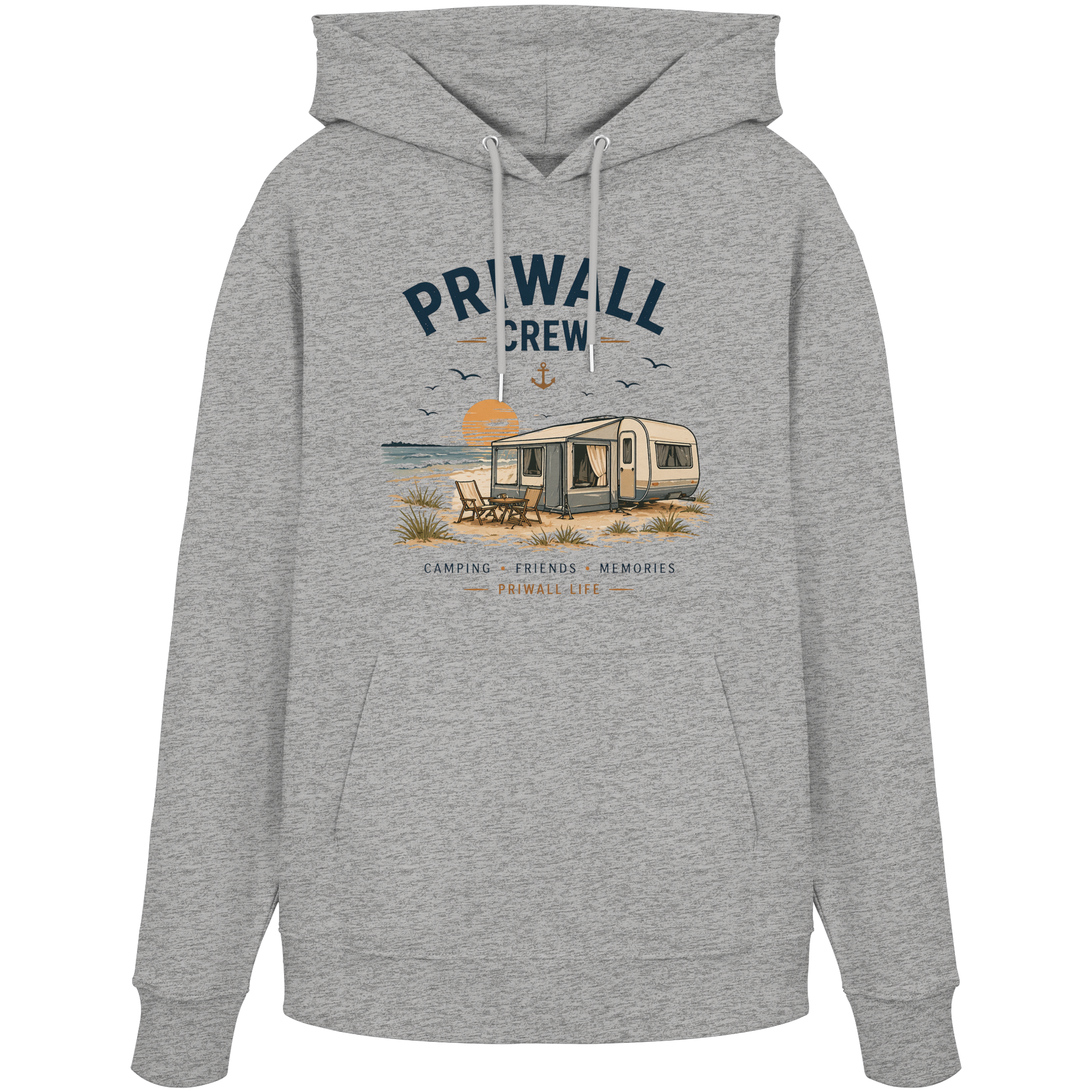 Priwall Crew Hoodie – Ostsee Hoodie – Organic Unisex Hoodie aus Bio Baumwolle