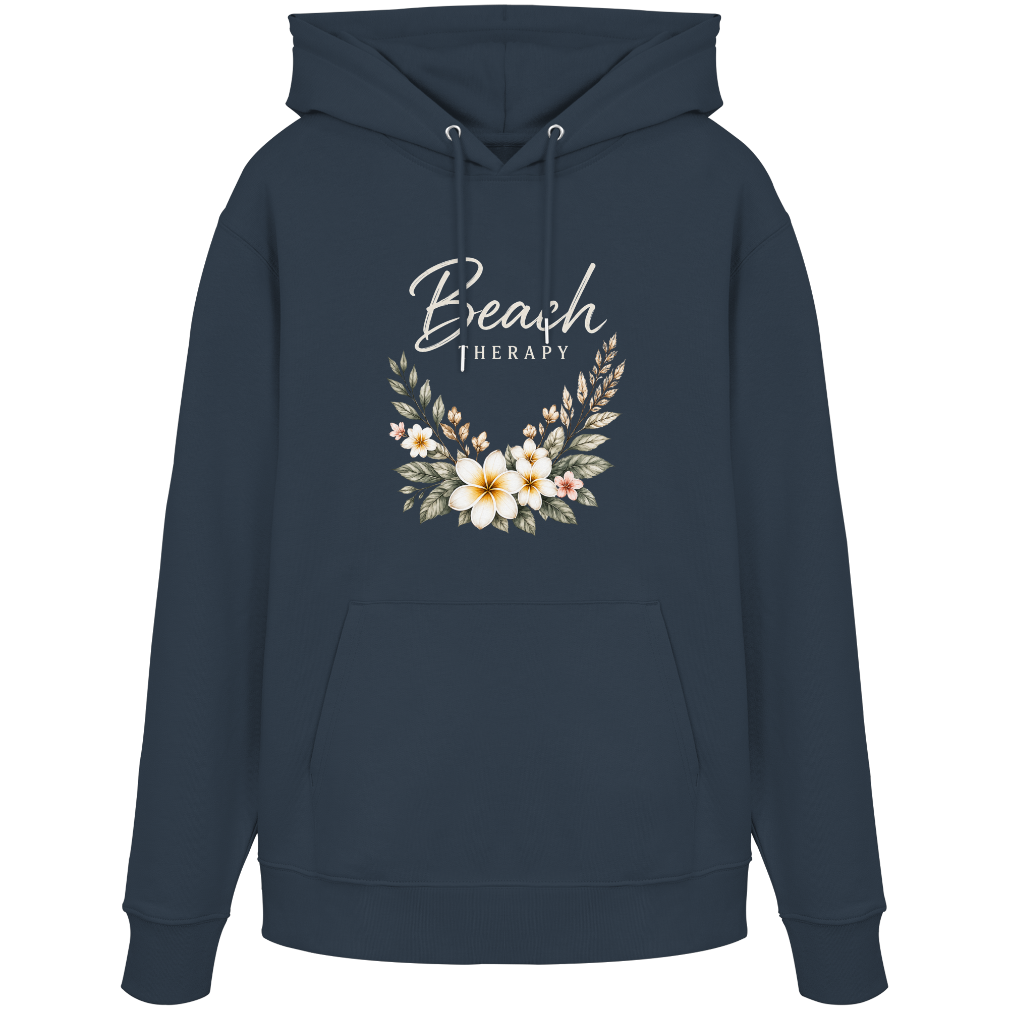 Beach Therapy – Floral Collection | Helle Schrift  - Organic Hoodie