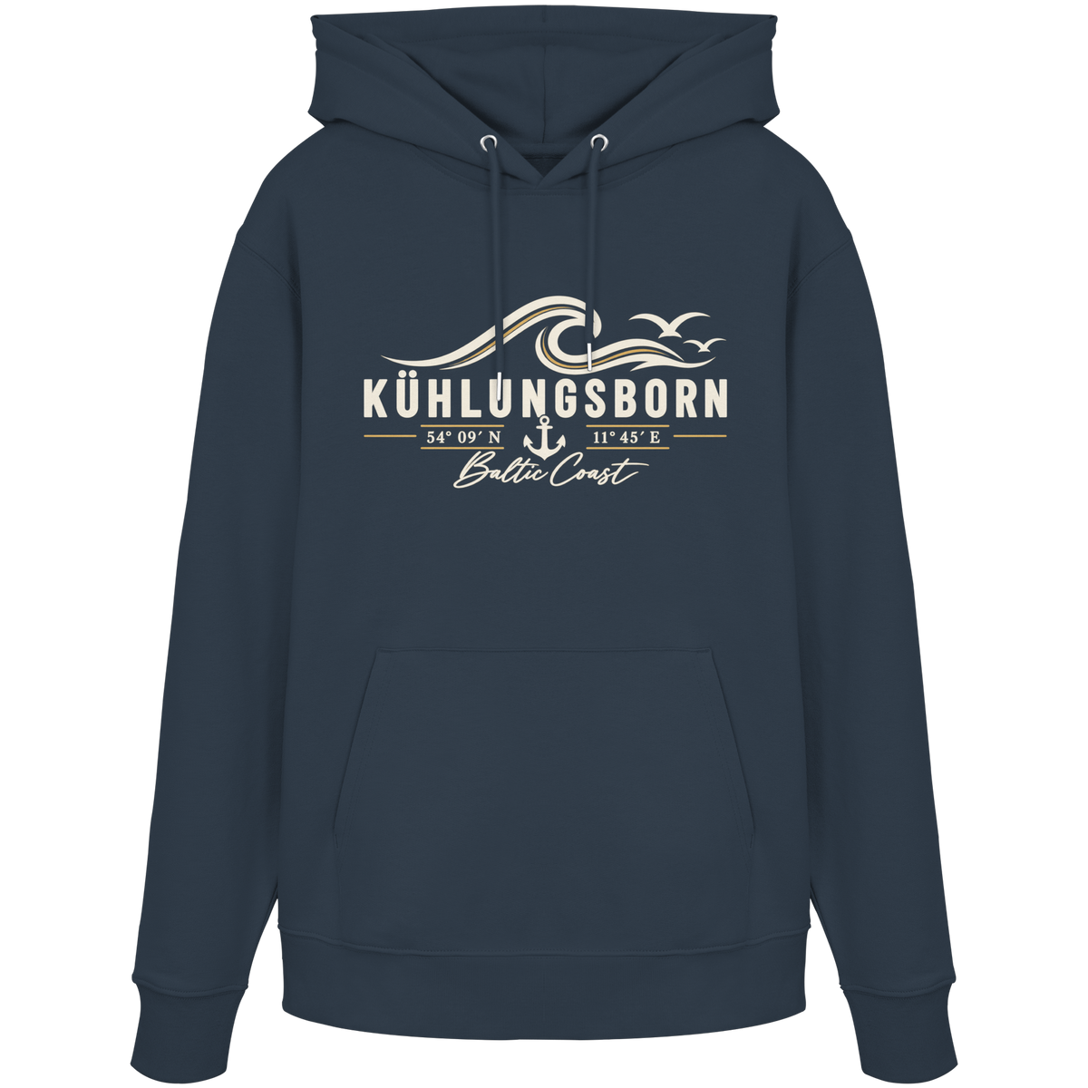 Kühlungsborn – Baltic Coast - Dark Edition - Hoodie 100% Bio Baumwolle